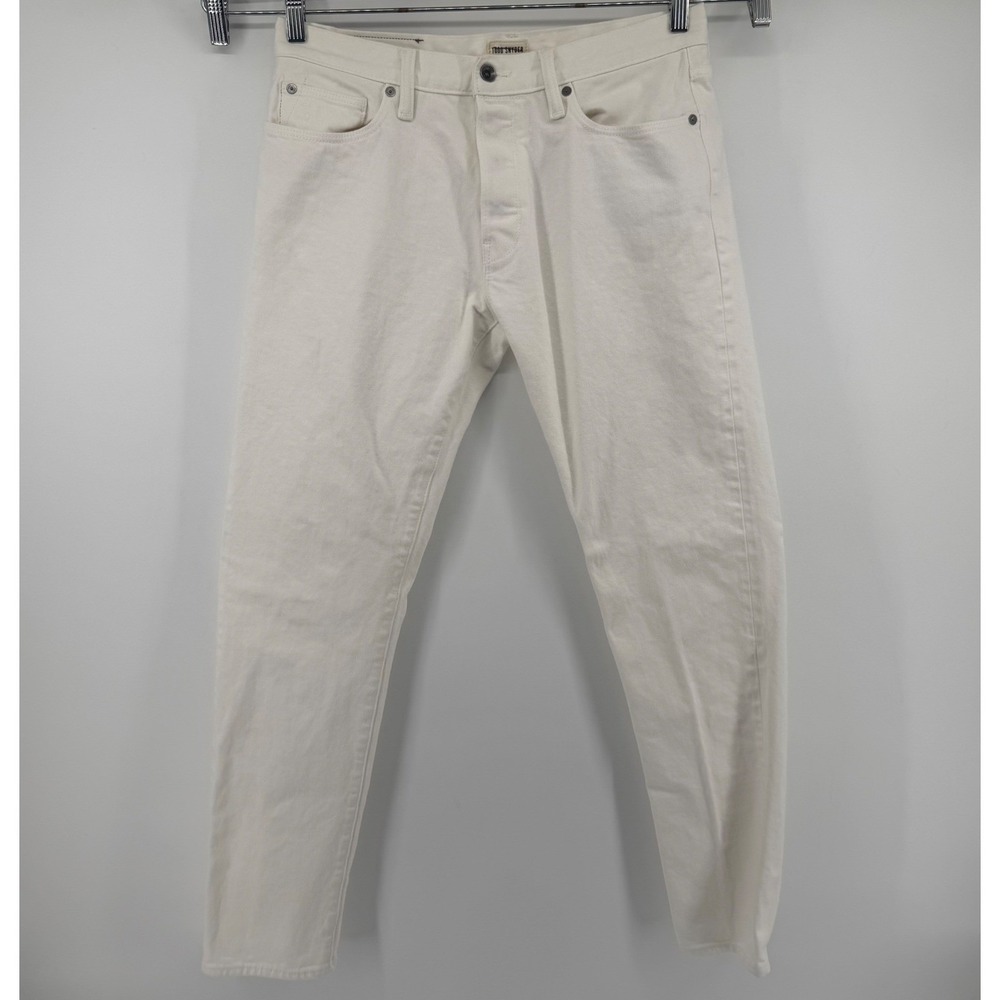 Todd Snyder Jeans Men's 32x32 cream Japanese Selvedge Denim Slim Fit